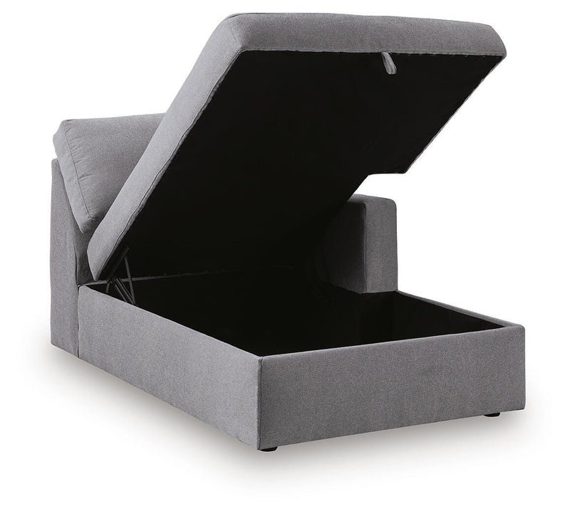 Modmax Granite Right-Arm Facing Corner Chaise with Storage - 9210417S