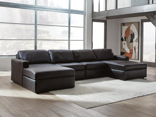 Modmax II Black 4-Piece Double Chaise Sectional - 74305S19