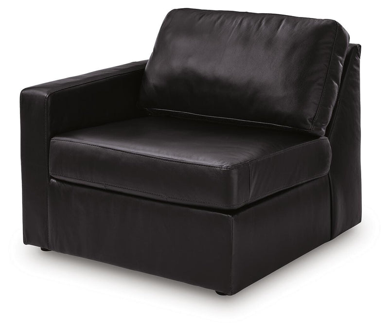 Modmax II Black Left-Arm Facing Corner Chair - 7430564