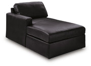 Modmax II Black Left-Arm Facing Corner Chaise - 7430516