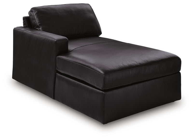 Modmax II Black Left-Arm Facing Corner Chaise - 7430516