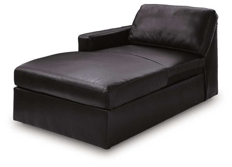Modmax II Black Left-Arm Facing Corner Chaise - 7430516