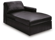 Modmax II Black Right-Arm Facing Corner Chaise - 7430517