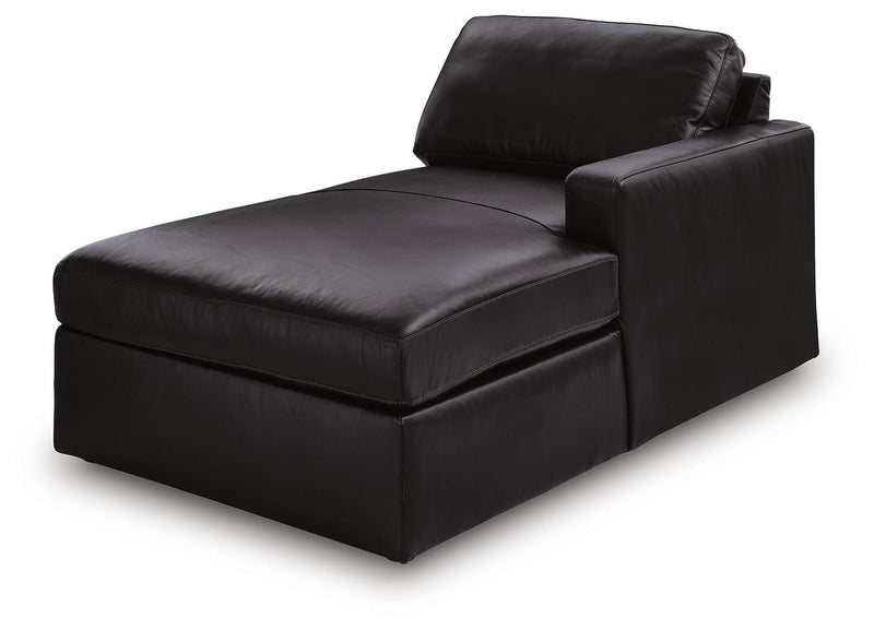 Modmax II Black Right-Arm Facing Corner Chaise - 7430517