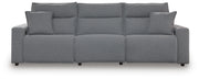 Modmax II Salt and Pepper 3-Piece Power Reclining Sectional - 65906S1
