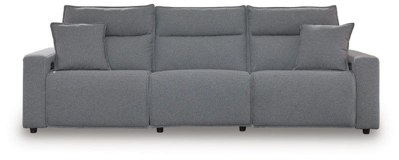 Modmax II Salt and Pepper 3-Piece Power Reclining Sectional - 65906S1