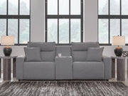 Modmax II Salt and Pepper 3-Piece Power Reclining Sectional with Console - 65906S3