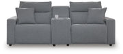 Modmax II Salt and Pepper 3-Piece Power Reclining Sectional with Console - 65906S3