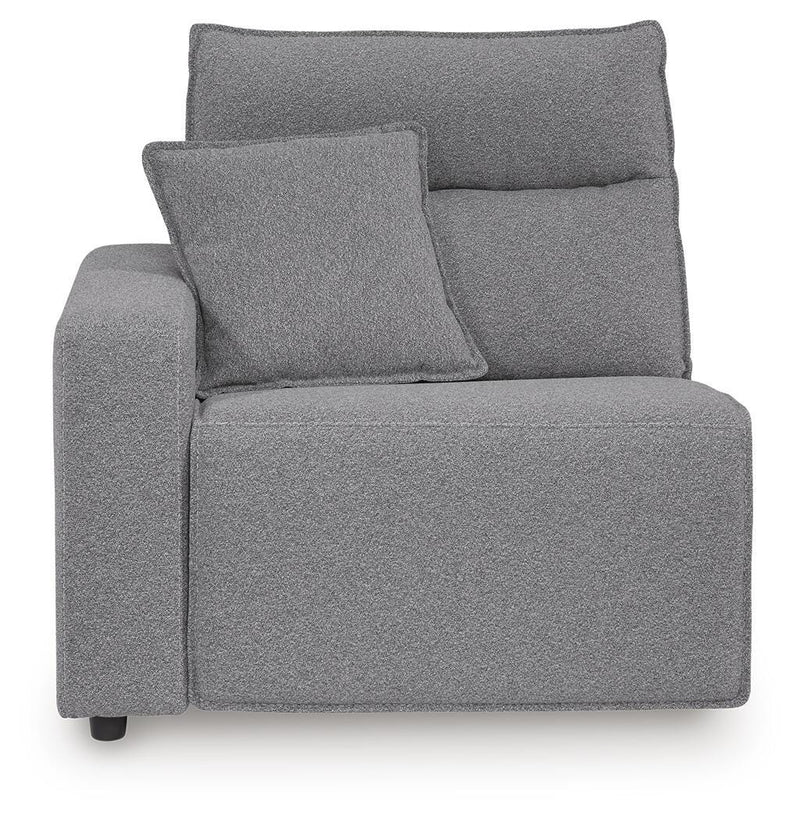 Modmax II Salt and Pepper 7-Piece Power Reclining Sectional with Audio Consoles - 65906S48