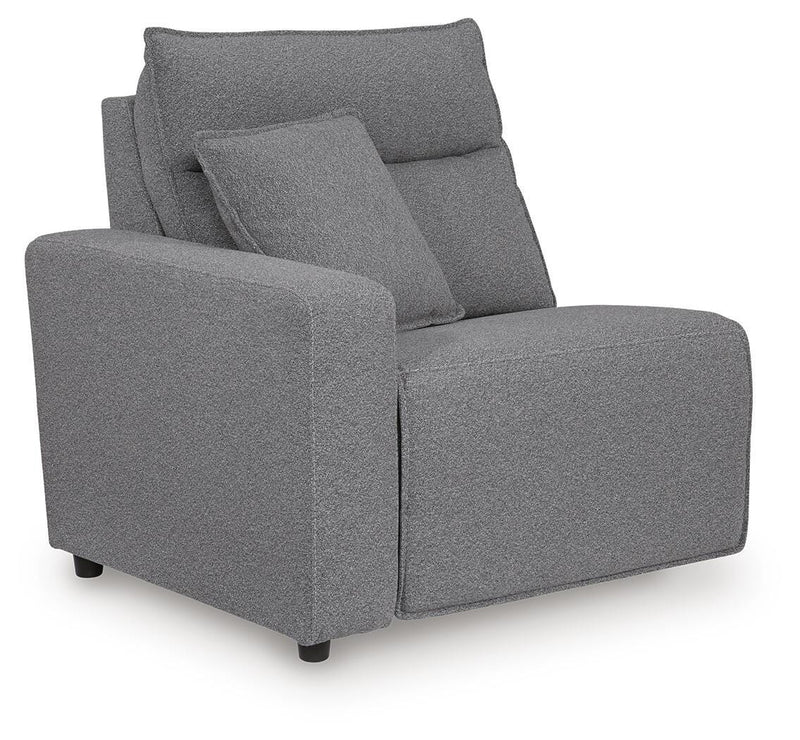 Modmax II Salt and Pepper 7-Piece Power Reclining Sectional with Audio Consoles - 65906S48