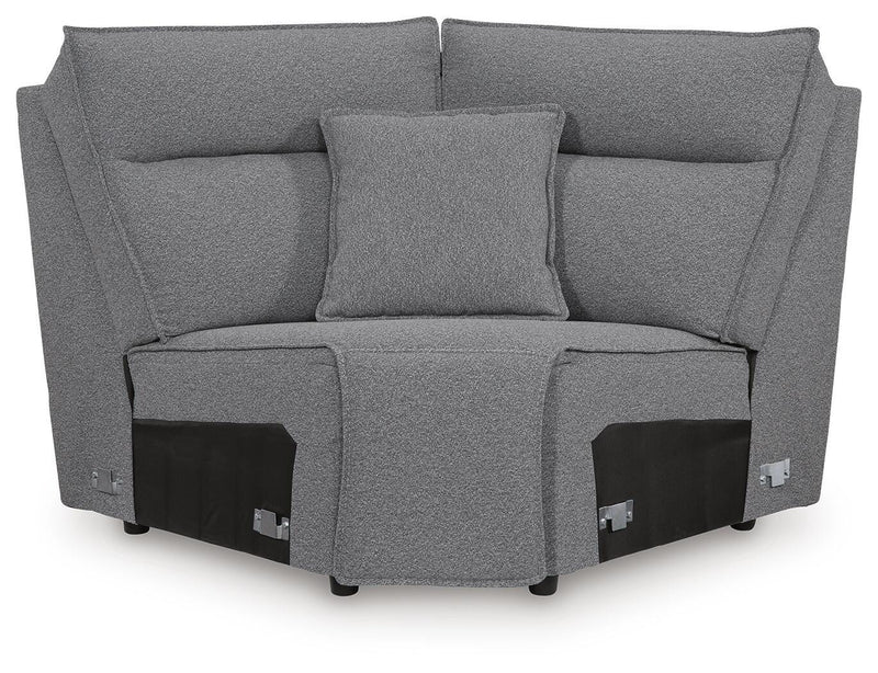 Modmax II Salt and Pepper 8-Piece Power Reclining Sectional with Console - 65906S47
