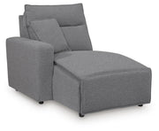 Modmax II Salt and Pepper 8-Piece Power Reclining Sectional with Console - 65906S47
