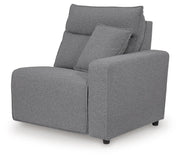 Modmax II Salt and Pepper 8-Piece Power Reclining Sectional with Console - 65906S47