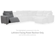 Modmax II Salt and Pepper Left-Arm Facing Power Recliner - 6590658