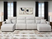 Modmax II Stone 4-Piece Reclining Sectional with Double Chaise - 65907S37