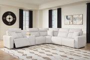 Modmax II Stone 6-Piece Power Reclining Sectional with Console - 65907S10