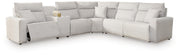 Modmax II Stone 6-Piece Power Reclining Sectional with Console - 65907S10