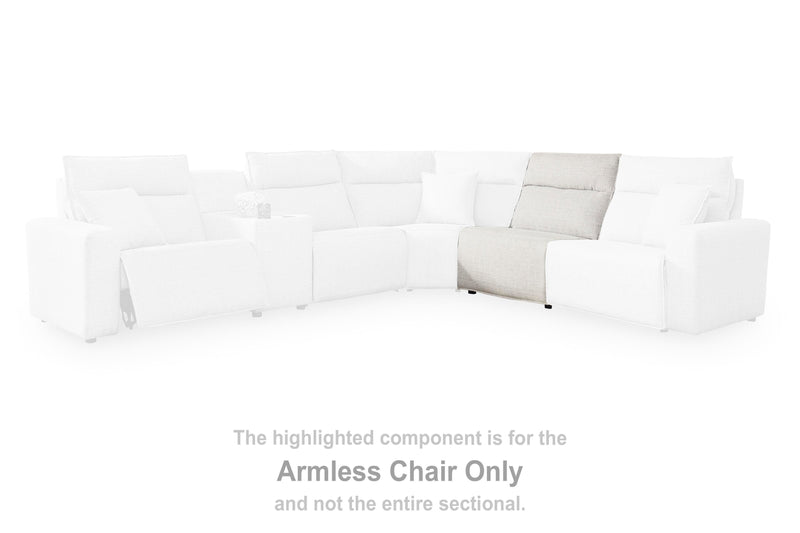 Modmax II Stone Armless Chair - 6590746