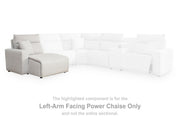 Modmax II Stone Left-Arm Facing Power Chaise - 6590779