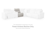 Modmax II Stone Power Armless Recliner - 6590731