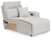 Modmax II Stone Right-Arm Facing Power Chaise - 6590797
