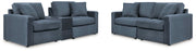 Modmax Ink 3-Piece Sectional Sofa and 2-Piece Sectional Loveseat - 92101U22