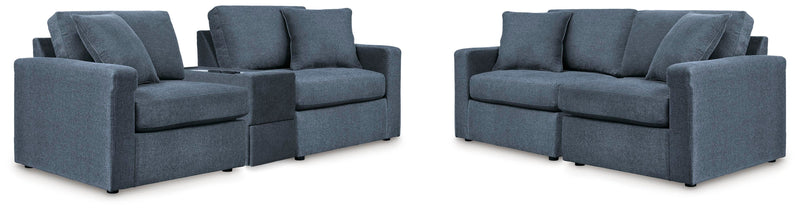 Modmax Ink 3-Piece Sectional Sofa and 2-Piece Sectional Loveseat - 92101U22