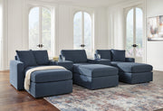 Modmax Ink 5 Piece Sectional with 3xOttoman, Double Console - Gate FurnitureSectional