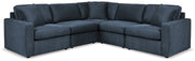 Modmax Ink 5 Piece Sectional with Ottoman - Gate FurnitureSectional