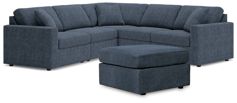 Modmax Ink 5 Piece Sectional with Ottoman - Gate FurnitureSectional