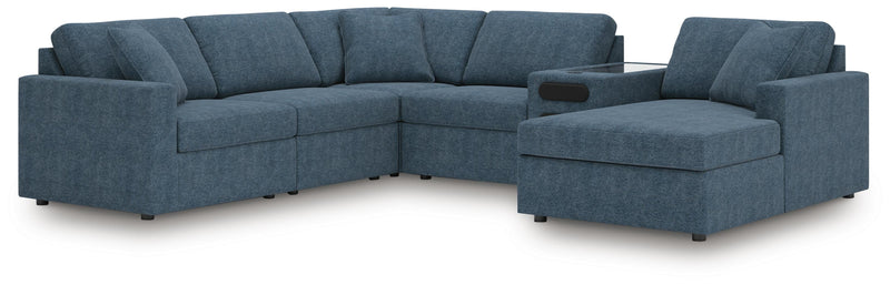 Modmax Ink 6-Piece Sectional with Audio System and Chaise - 92121S51