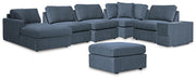 Modmax Ink 6-Piece Sectional with Chaise and Ottoman - 92121U6