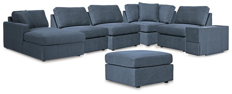 Modmax Ink 6-Piece Sectional with Chaise and Ottoman - 92121U6