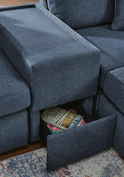 Modmax Ink 6-Piece Sectional with Chaise and Ottoman - 92121U6