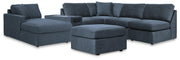 Modmax Ink 6-Piece Sectional with Chaise and Ottoman - 92121U9