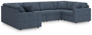 Modmax Ink 6 Piece Sectional with Ottoman - Gate FurnitureSectional