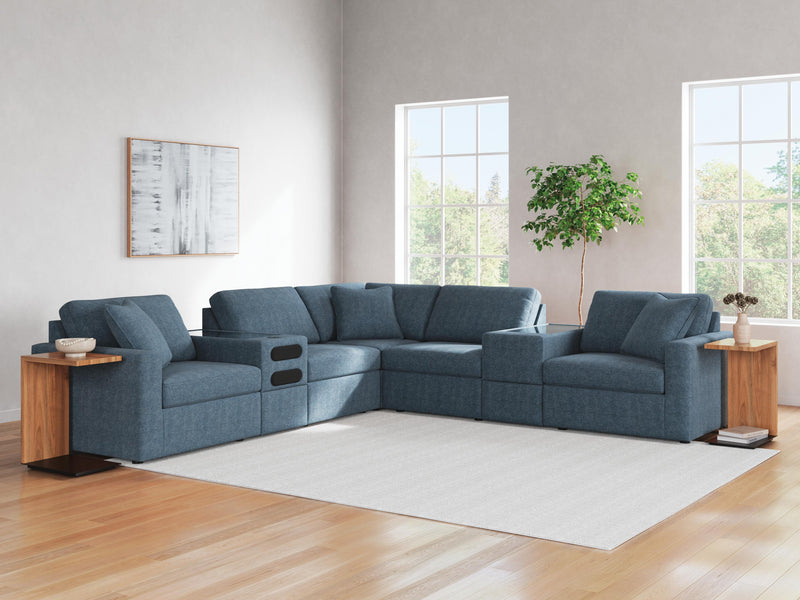 Modmax Ink 7-Piece Balanced Sectional with Audio and Storage Consoles - 92121S69
