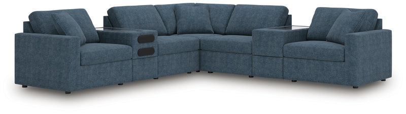 Modmax Ink 7-Piece Balanced Sectional with Audio and Storage Consoles - 92121S69