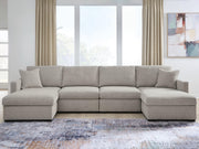ModMax Luxe Flint 4-Piece Double Chaise Sectional - 68605S16