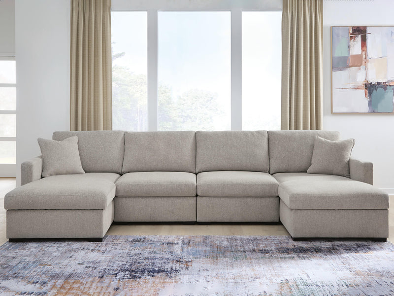ModMax Luxe Flint 4-Piece Double Chaise Sectional - 68605S16