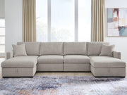 ModMax Luxe Flint 4-Piece Double Storage Chaise Sectional - 68605S62