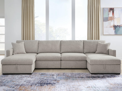 ModMax Luxe Flint 4-Piece Double Storage Chaise Sectional - 68605S62