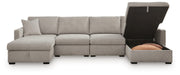 ModMax Luxe Flint 4-Piece Double Storage Chaise Sectional - 68605S62