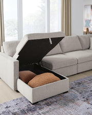 ModMax Luxe Flint 4-Piece Double Storage Chaise Sectional - 68605S62