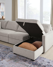 ModMax Luxe Flint 4-Piece Double Storage Chaise Sectional - 68605S62