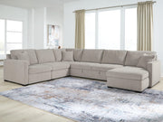 ModMax Luxe Flint 5-Piece Sectional with Chaise and Pop Up Sleeper - 68605S98