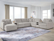 ModMax Luxe Flint 8-Piece Sectional with Chaise and Audio Consoles - 68605S41