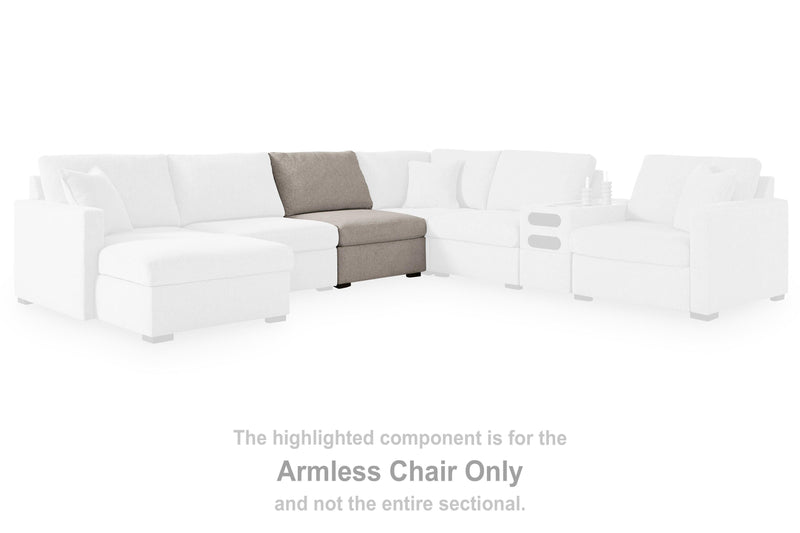 ModMax Luxe Flint Armless Chair - 6860546