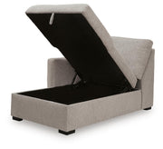 ModMax Luxe Flint Left-Arm Facing Corner Chaise with Storage - 6860516S