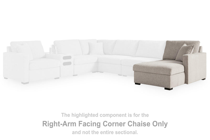 ModMax Luxe Flint Right-Arm Facing Corner Chaise - 6860517